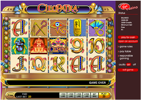 the official cleopatra online slot machine