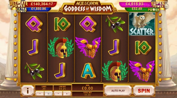 play age of the gods goddess of wisdom